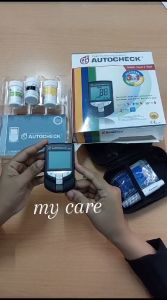 AUTOCHECK Alat 3in1 GCU: Alat Autochek Tes Gula Asam Urat Cholesterol & Paket Strip Autochek Stik Autocheck