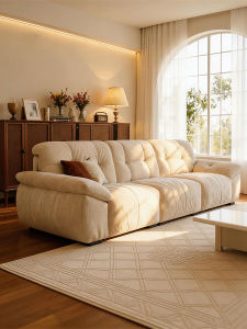 SAMEDREAM | Cream Style Plush Washable Sofa