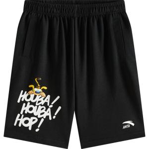 Anta Kids Boys Knitted Five-Quarter Shorts Breathable Skin-Friendly Sporty Mid-Waist Elasticated Cuff Summer New Arrival