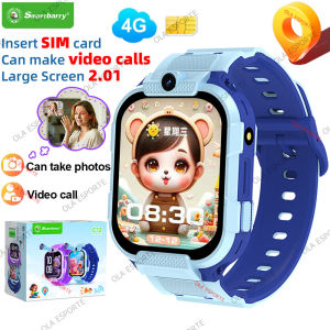 Kids Smart Watch GPS Positioning 4G Sim Card Video Call Childrens Smartwatch HD Camera 600mAh Battery Student Gifts Boys Girls