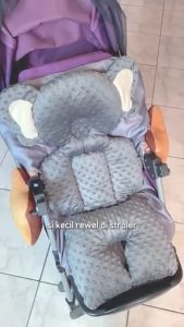 SUMIMO Elephant Minky Stroller Pad / Bantal Dudukan Boneka Alas Duduk Stroller Bayi