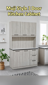 【READY STOCK】Kitchen Cabinet Wooden Storage Cabinet Modern Pantry Cabinet Kitchen Cupboard Sideboard Kitchen Organizer Home Furniture Multipurpose Storage Cabinet Dining Room Cabinet Living Room Furniture Malaysia Contemporary Design Large Storage