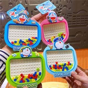 Large Size Doraemon Keychain Magnetic Colorful Beads Tray Bag Charm Couples Accessory Attractive Smiley Design Creative Gift
