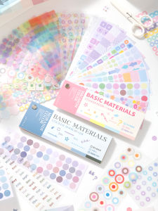 XINMO | Geometric Minimalist Multi-material Student Note Markers Scrapbooking Stickers