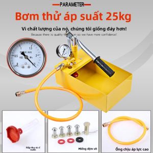 Bơm Thử Áp Suất Cầm Tay Weixing Chuyên Dụng Cho Ống Nước Nhà Máy Ấm Nhà Ở Bơm Kiểm Tra Áp Suất Ống Nước Bằng Thép