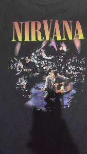 T-Shirt pria/wanita motif musik band NIRVANA bahan 24s