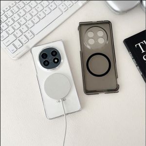 สำหรับออปโป้ไฟนด์ OPPO Find N5 ปลอกไม่มีสีเหลืองแบบบางโปร่งใสแข็งเคสครอบโทรศัพท์