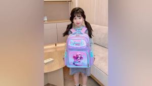 Penghantaran dari China [2025] Beg Sekolah Tadika Baru 3-6 Beg Bayi Beg Bayi Kanak-kanak Berasa mewah pvc Beg galas pelajar sekolah rendah yang comel dan tahan kotoran 317