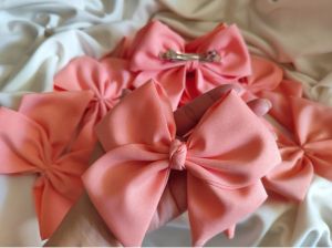 1 pc korean elegant ribbon hair clip. women fashion simple hair clip. barretes hair clip