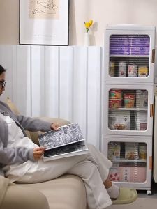 【SG STOCK】Dormitory ultra narrow cabinet space utilization gap cabinet storage rack | Home seam drawer storage cabinet