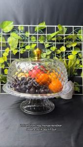 TEMPAT KUE / BUAH DIAMOND AKRILIK TKK 1205 GOLDEN SUNKIST