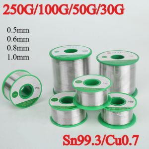 Lead-free Solder Wire Sn99.3/Cu0.7 High Purity Soldering Wire Roll for Electronic Repair Environmental Protection tin Wire Flux