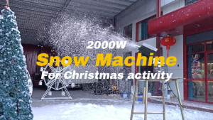 LM Outdoor indoor remote control moving head 2000W snow machine for stage DJ christmas activities wedding party snow foam machine