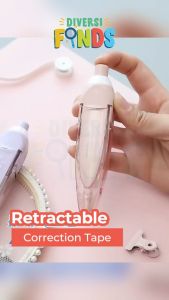 Correction Tape Retractable / Refill 5mm x 6m - Assorted Colors