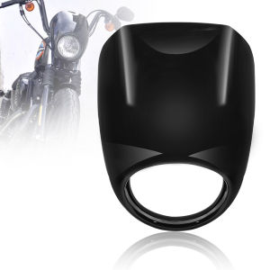 Xe Máy Đen Đèn Pha Nướng Fairing Bao Nhựa ABS Kính Chắn Gió Cho Harley 883 1200 Bánh Trước Gắn Dyna Sportster XLCH