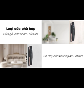 Khóa cửa vân tay Kassler KL 878 app wifi nhận diện vân tay mật mã thẻ từ bảo mật cao cấp