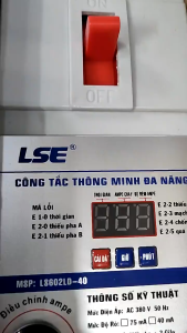 CÔNG TẮC THÔNG MINH ĐA NĂNG LSE  APTOMAT CẦU DAO BẢO VỆ CHỐNG MẤT PHA ĐIỆN CHỐNG GIẬT HẸN GIỜ CHỐNG GIẬT (LS602)