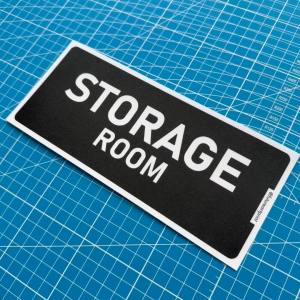 Storage Room. Stor Store Warehouse Repository. Premium Sticker Sign Notice Signage Label. Waterproof Heavy Duty.