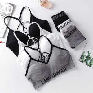 Bra Set Sport Push Up Wanita Olahraga Gym Fitness Aerobik Zumba  Cup B Ukuran 40-65 kg LXE