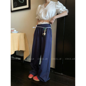 1302LAB Jennie Short Sleeve Tie Waist Short Shirt Womens Color Block High Waist Casual Pants Two Piece Set Korean Style Cotton V Neck Summer Tshirt