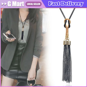 Fashion Women Necklace Tassel Pendant All Match Long Chain Sweater Necklace Jewelry Gift
