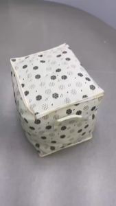 FYHL0765 Box Penyimpanan Lipat Serbaguna Motif Bunga