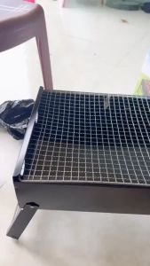Bếp Nuớng Than Hoa Vuông Ngoài Trời Không Khói Có Thể Gấp Gọn
