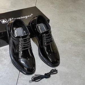 Fashion mens formal leather shoes security shoes British trend Korean version breathable