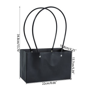 1Pc Portable Flower Box Paper Handy Gift Bag With Handhold Wedding Rose Party Gift Box Candy Cake Packaging Bag Box for Birthday