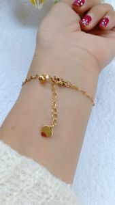 Gelang Rantai Titanium motif pecah kopi simpel