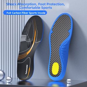Carbon Fiber Sports Shoe Insoles Lightweight Running Basketball Football Shock Absorption Anti-Twist Supercritical Air Cushion Full-Palm