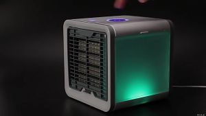 Kipas AC Mini Portable Taffware HUMI Air Cooler Mini Fan AC LED Kipas Penyejuk Ruangan 550ml