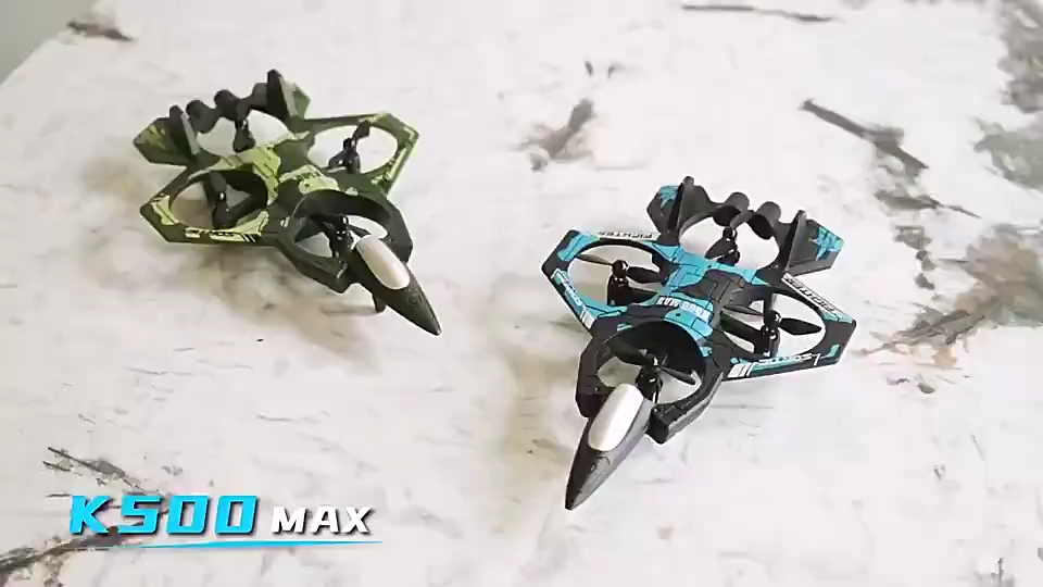 Babycolor 2.4Ghz Pesawat Tempur Pesawat Remote Control Terbang ABS Pesawat Mainan Anak laki laki Aksi Gulung 360°& Stabil & Anti-Angin