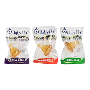 Babyflo Nipple Premium Rubber (Small | Medium | Large)