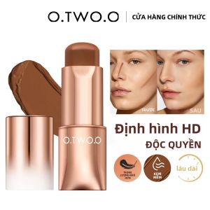 O.TWO.O Contour Stick Cream Nhẹ Nhàng Lâu Trôi Che Khuyết Điểm Mặt Bronzer Dễ Tạo Hình Làm Sáng Da Trang Điểm 11g