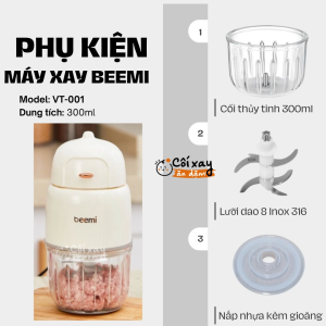 Phụ Kiện thay thế máy xay BEEMI model: VT001 bản 8 lưỡi