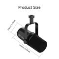 FDUCE Dynamic Microphone SL40X/SL40 Metal Built-in Headset Output Sound Insulation For Podcasts,Live Broadcast and Games. 
