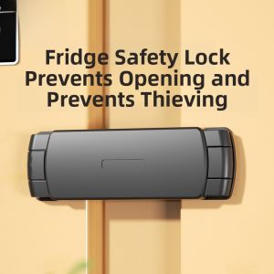 SAFELON | Four Door Fridge Safety Lock Child Proof Lock Prevent Opening Eating Prevent Theft Eating Double Door Refrigerator Lock