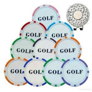 Bộ 10 Dụng Cụ Đánh Dấu Bóng Golf Kèm Kẹp Mũ 8 Màu Sắc Rực Rỡ Phụ Kiện Chơi Golf Ngoài Trời Quà Tặng Trò Chơi