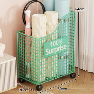 QINQI | Moveable Home Exercise Equipment Storage Rack