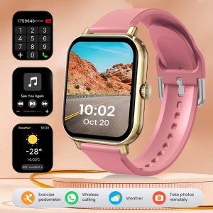 LAXASFIT 2025 New Smart Watch Bluetooth Talk 1.85 HD Full Touch Screen Sports Fitness Pedometer Smart Watch for Men Women