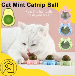 Cat Mint Catnip Ball Kitten Licking Toy Cat Snacks Clean Catnip Ball Pet Clean Teeth