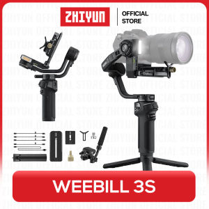 ZHIYUN Weebill 3S - 3-Axis Camera Gimbal Stabilizer for DSLR and Mirrorless Camera with Integrated Fill Light PD Fast Charge
