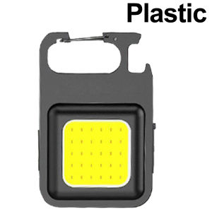 Mini Portable Keychain Light Multifunctional USB Rechargeable LED Camping Flashlight with Bright COB Pocket Clip Lantern for Out