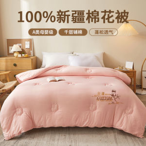 100% Pure Cotton Quilt Summer Cool Autumn Spring Winter Single Person Cotton Quilt Air Conditioner Quilt Skin-friendly Warmth