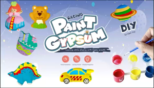 SG STOCK EmmAmy DIY Plaster Painting Kit for Kids | Educational Painting Toys | Creative Hand-Painted Plaster Art