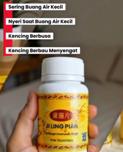 JI LING PIAN Kapsul Herbal Alami untuk Batu Ginjal & Infeksi Saluran Kandung Kemih 60 Kapsul BPOM