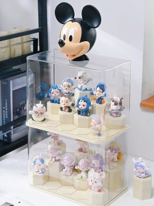 LOVO กล่องใส่โมเดล DIY ตู้อะคริลิกใส  พร้อมฝาปิด กันฝุ่น สำหรับจัดเก็บและโชว์ของสะสม กล่องสะสมโมเดล กล่องใส