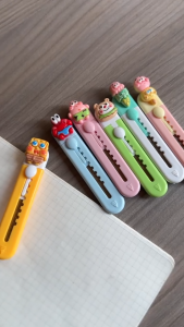 VEGO TOOLS มีดคัดเตอร์ คัดเตอร์ คัดเตอร์น่ารัก คัดเตอร์จิ๋ว คัดเตอร์ขนาดพกพา ขนาดเล็ก ตัดกระดาษ ของจิปาถะ การ์ตูน (คละลาย) สินค้าพร้อมส่ง!!