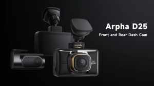 5K Dash Cam Front and Rear WiFi GPS 4K Car Camera with 3 Touch Screen Voice Control WDR Night Vision Driving Recorder Built-in 128GB eMMC Parking Mode G-Sensor